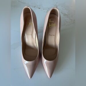 Christian Louboutin Blush Patent Pointed-Toe Pumps
